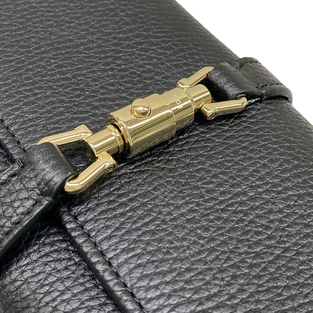 Gucci Jackie Black Leather Other Style #355103G14B - Picture 11 of 13
